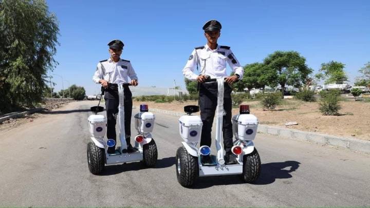 التجربة الأولى على طريق كورنيش "دلال" ..  مرور دهوك يدخل مفارز "السكوتر" للخدمة
